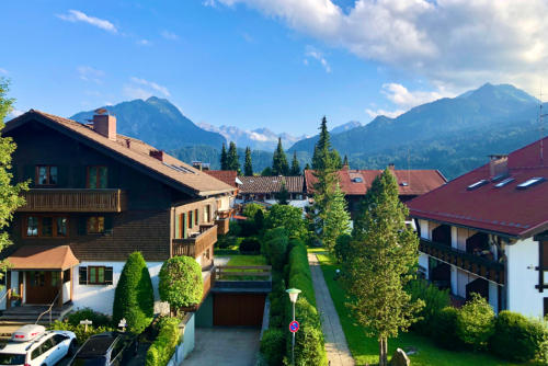 Blick vom Balkon